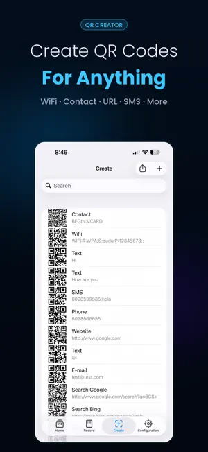 eScanner - QR & Barcode screenshot 2