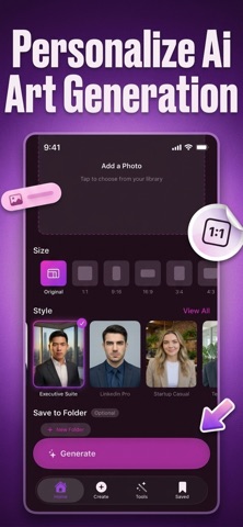 AI Art & Photo Editor - PictAI iPhone screenshot