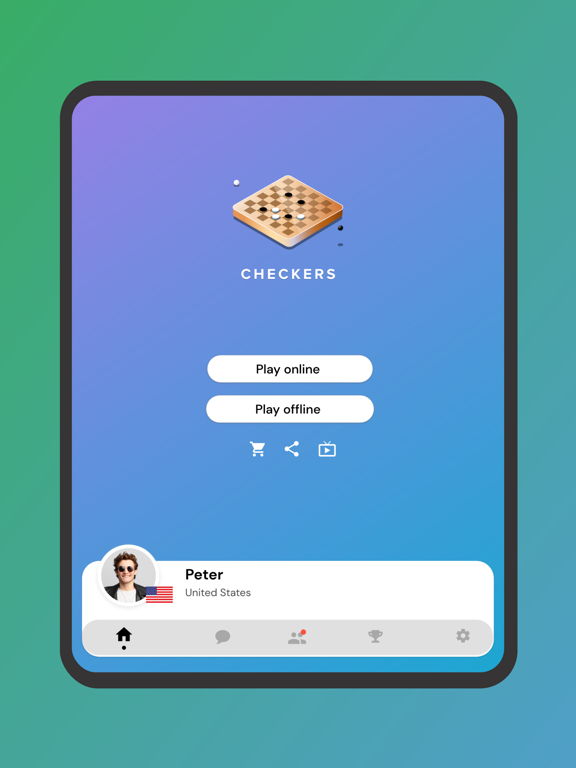 Checkers Online - Dama Game iPad screenshot 7 - Games app