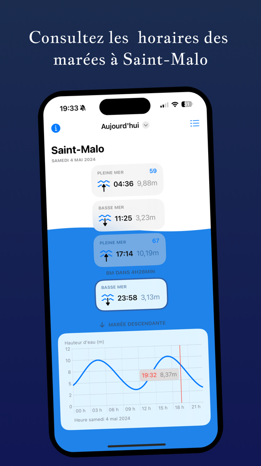 Marées BZH : Saint-Malo - 1.0.1 - (iOS)