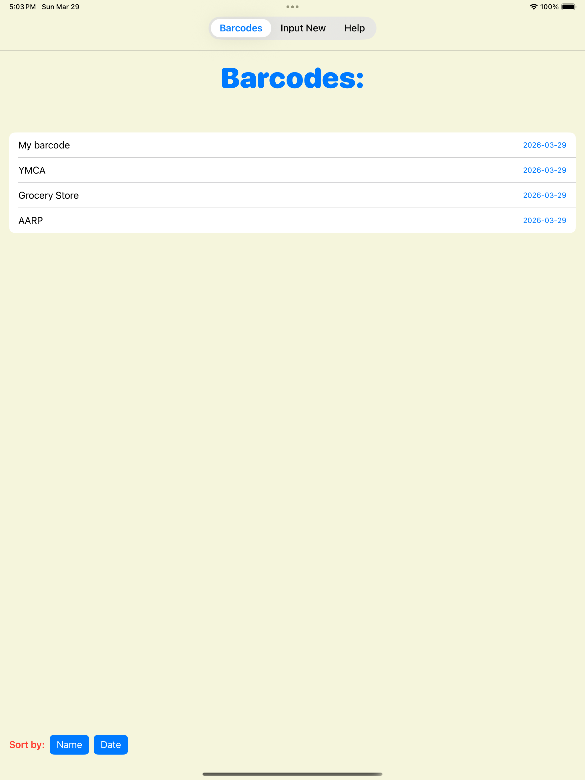 The Best Barcode Keeper screenshot 3