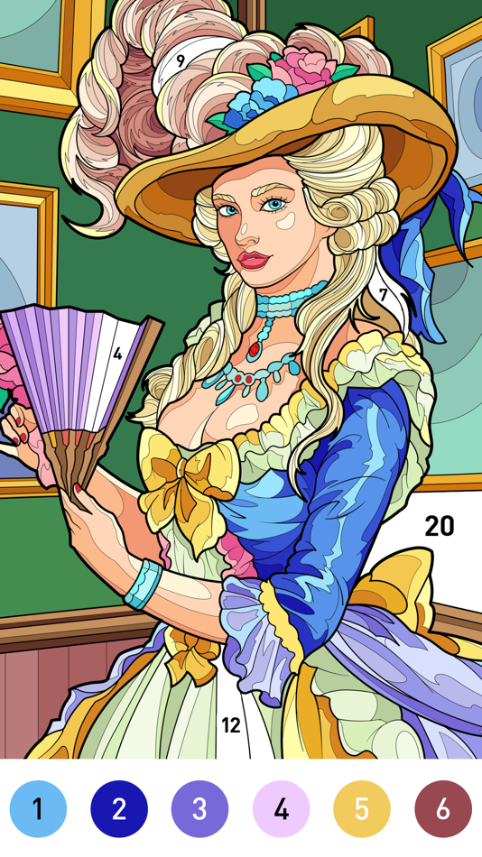 #5. Gown Color - Paint by number (iOS) 由: 少婷 余