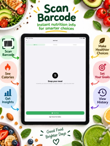 Calorix: AI Food Scanner iPad screenshot