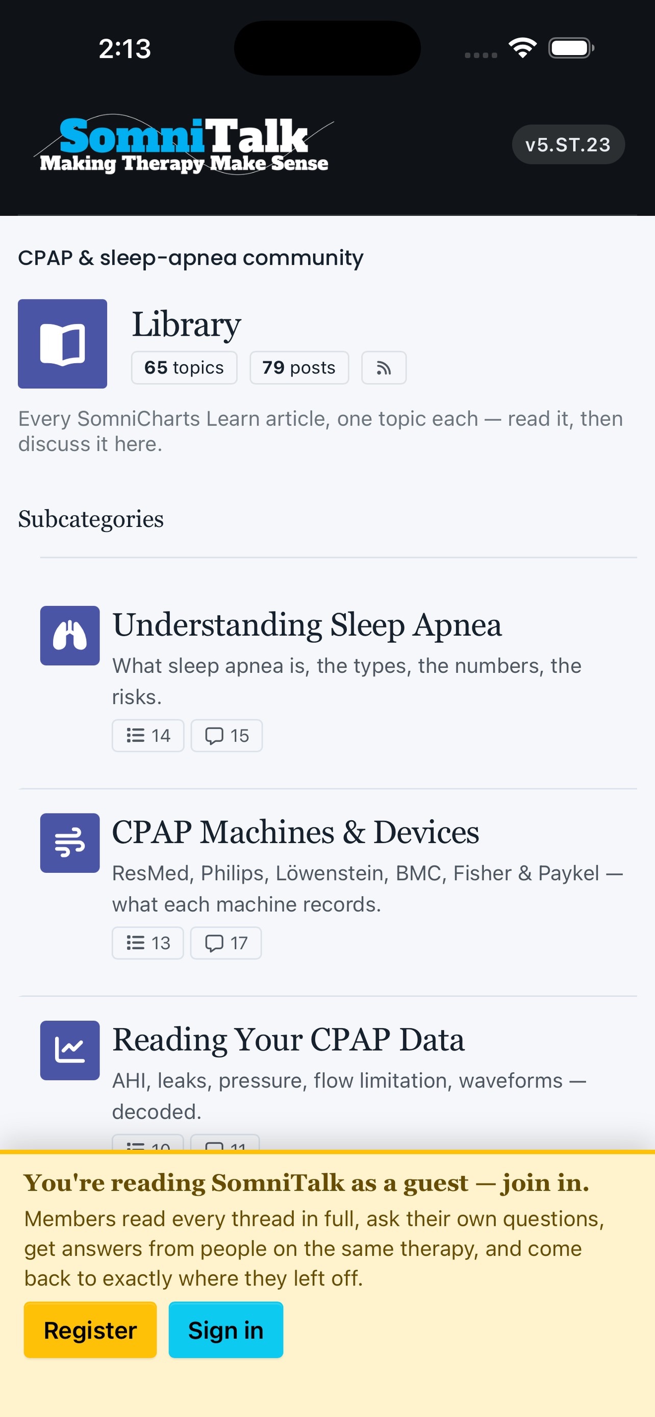 Screenshot 2 of SomniTalk CPAP Community