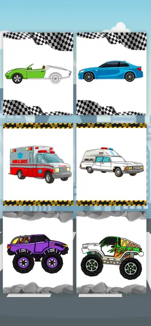 Magic cars coloring book game screenshot 3