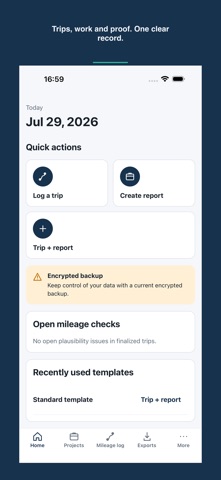 SoloRapport: Work & Mileage Screenshot 1 of 8