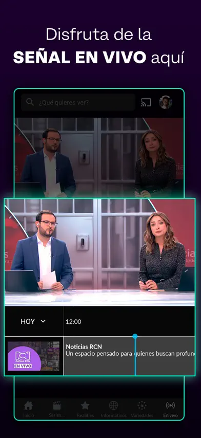 Canal RCN screenshot 1