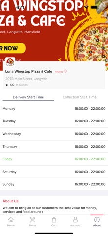 Luna Wingstop Pizza & Cafe screenshot