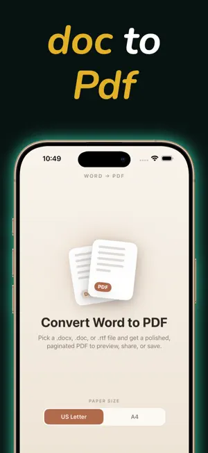 Word to PDF Converter - DOC screenshot 2