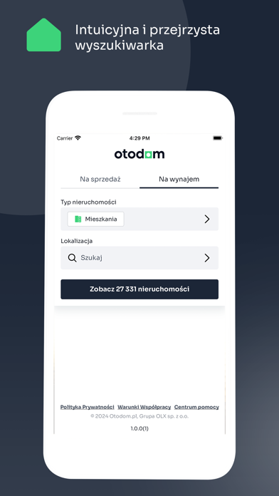 Nowa aplikacja Otodom Screenshot
