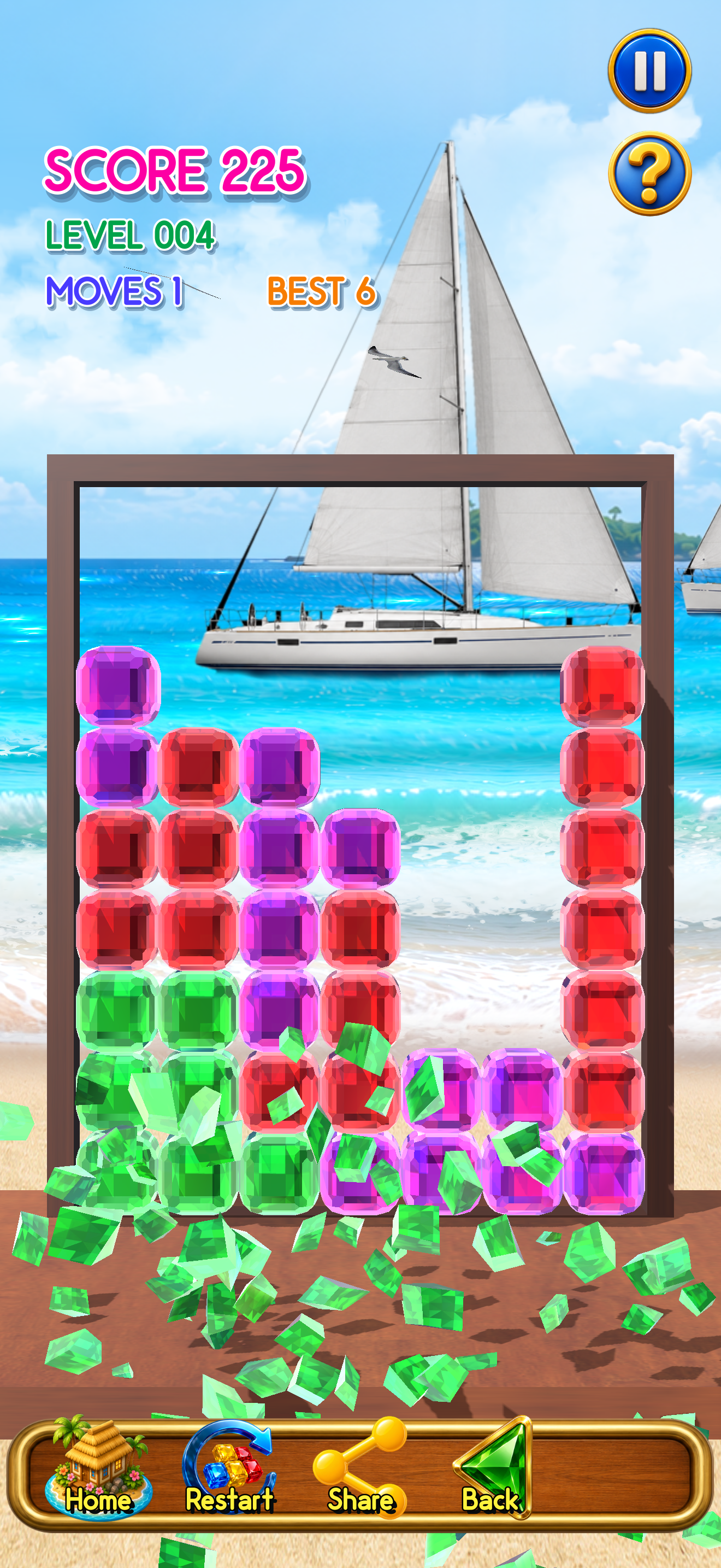 Gem Puzzle Island screenshot 4