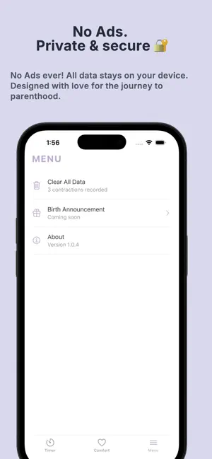 Contraction Timer & Comfort screenshot 4