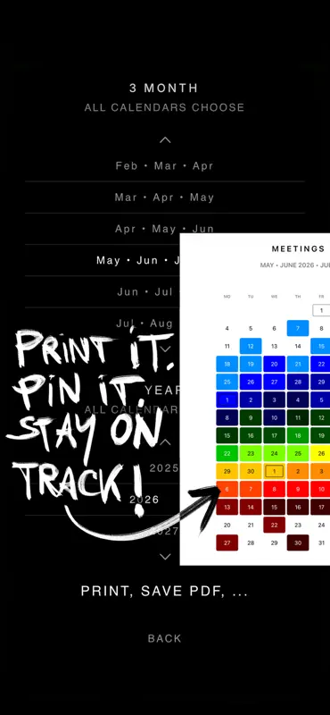 CREATE7 - Motivation Calendar screenshot 9 of 10