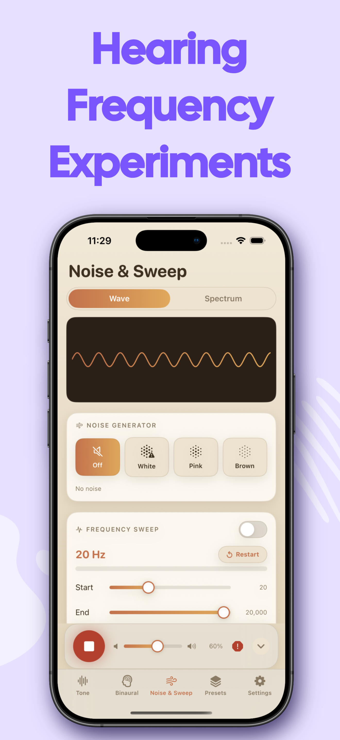 Frequency Sound Generator Hz screenshot 4