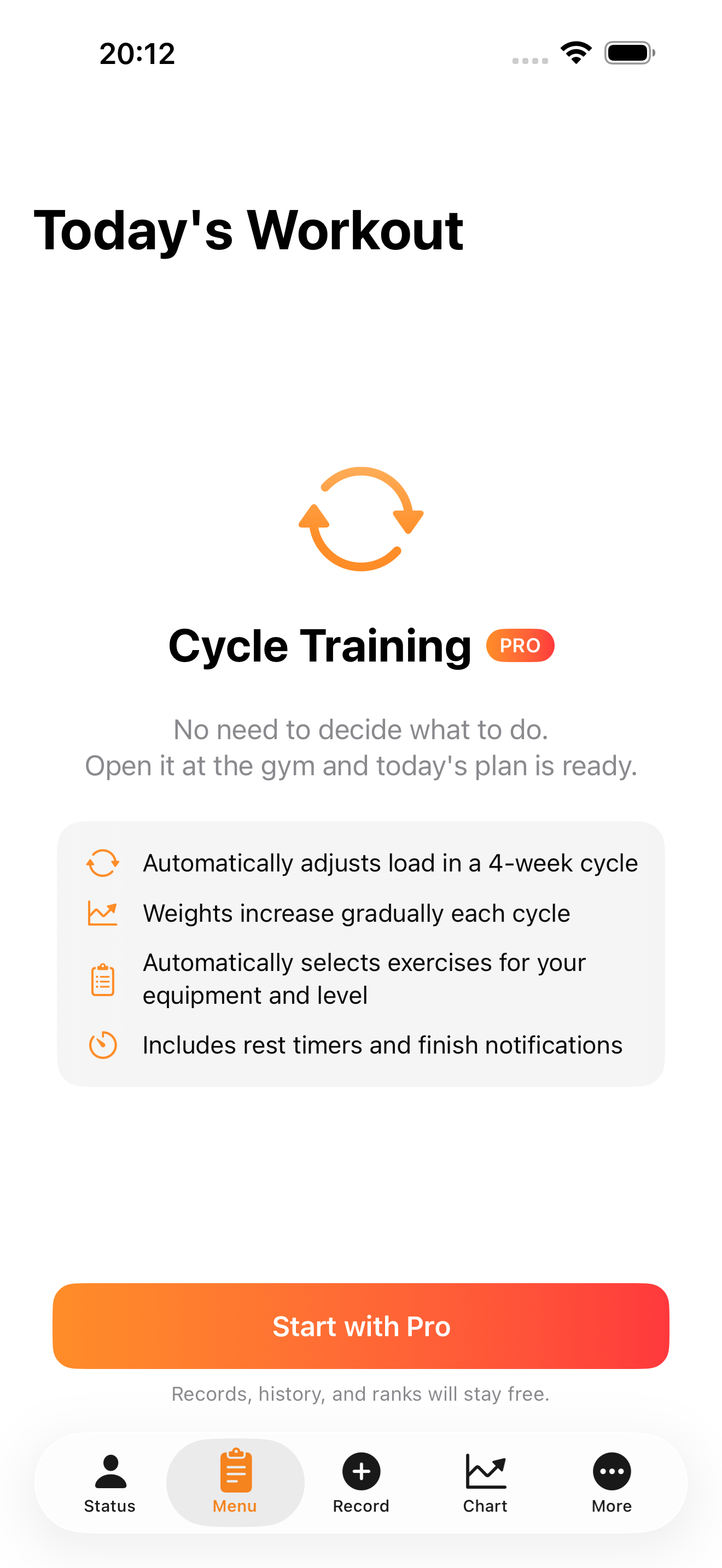 MuscleRank screenshot 2
