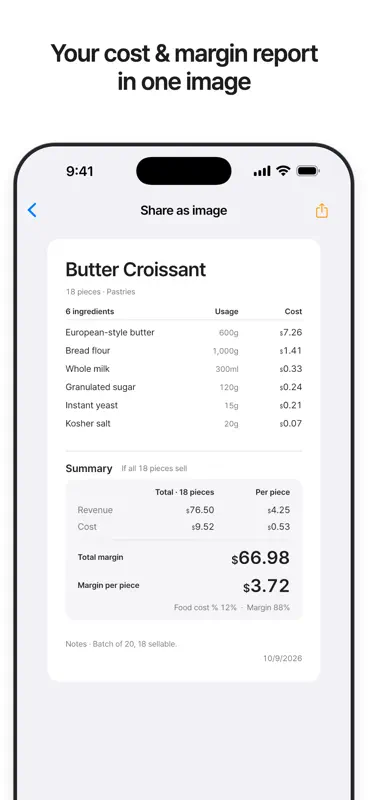 KitchenCost - Custo de Receita screenshot 1 of 6