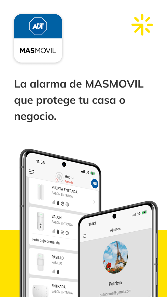 #1. MASMOVIL ADT Alarma (iOS) Podle: MASORANGE