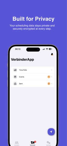 VerbinderApp Calendar iPhone screenshot