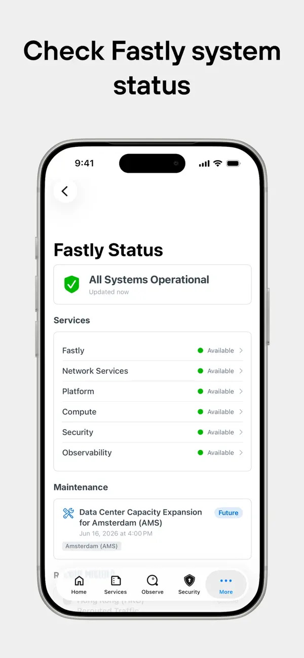 #5. Fastly Observe (iOS) От: Fastly, Inc.
