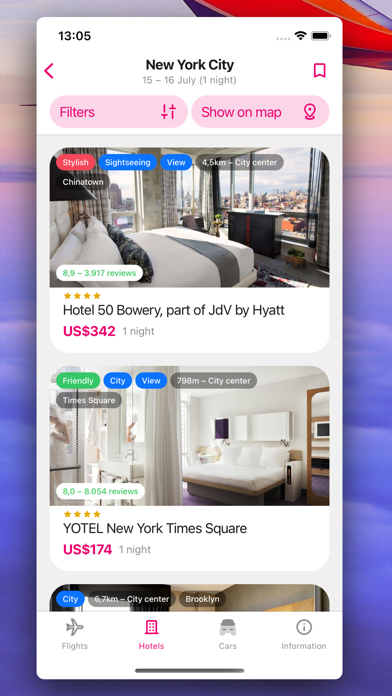 TravelFlow: Flights, Hotels Screenshot