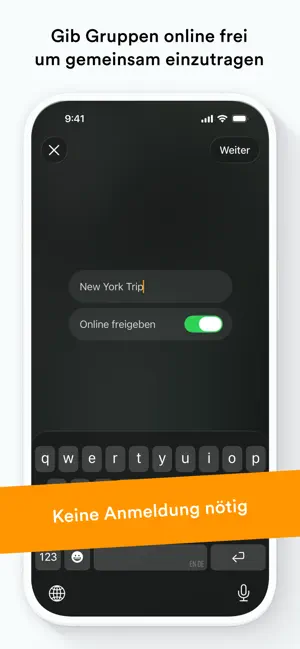 Splid – Abrechnen mit Freunden iPhone screenshot 3
