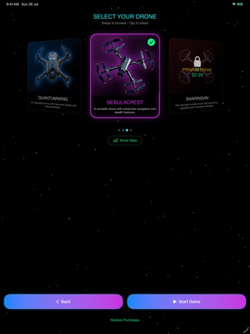 SkyDrone iPad screenshot