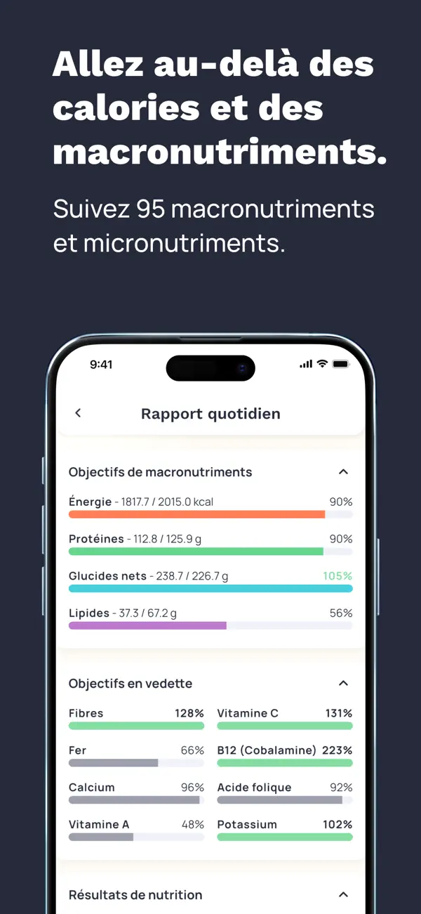 Screenshot #3 pour Cronometer: compte-calories
