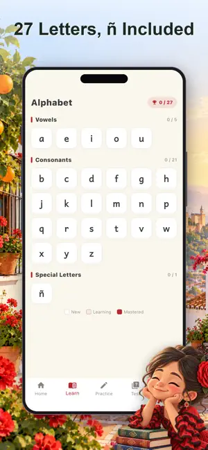 Learn Spanish Alphabet ABC screenshot 2