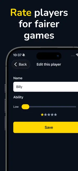 TeamPickr screenshot 3