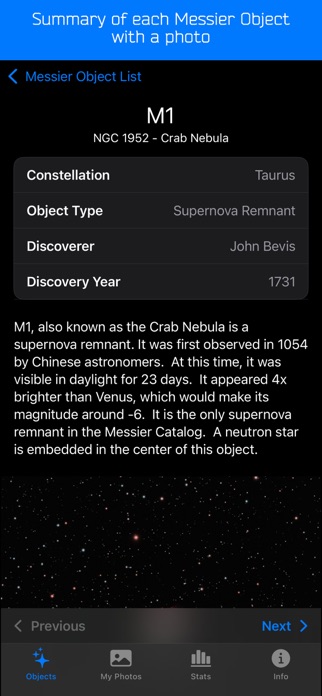 Messier Journal Screenshot 3 of 10