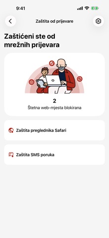 A1 Sigurniji internet app screenshot