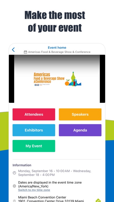 Americas Food & Beverage Show iPhone screenshot 2 - Productivity app