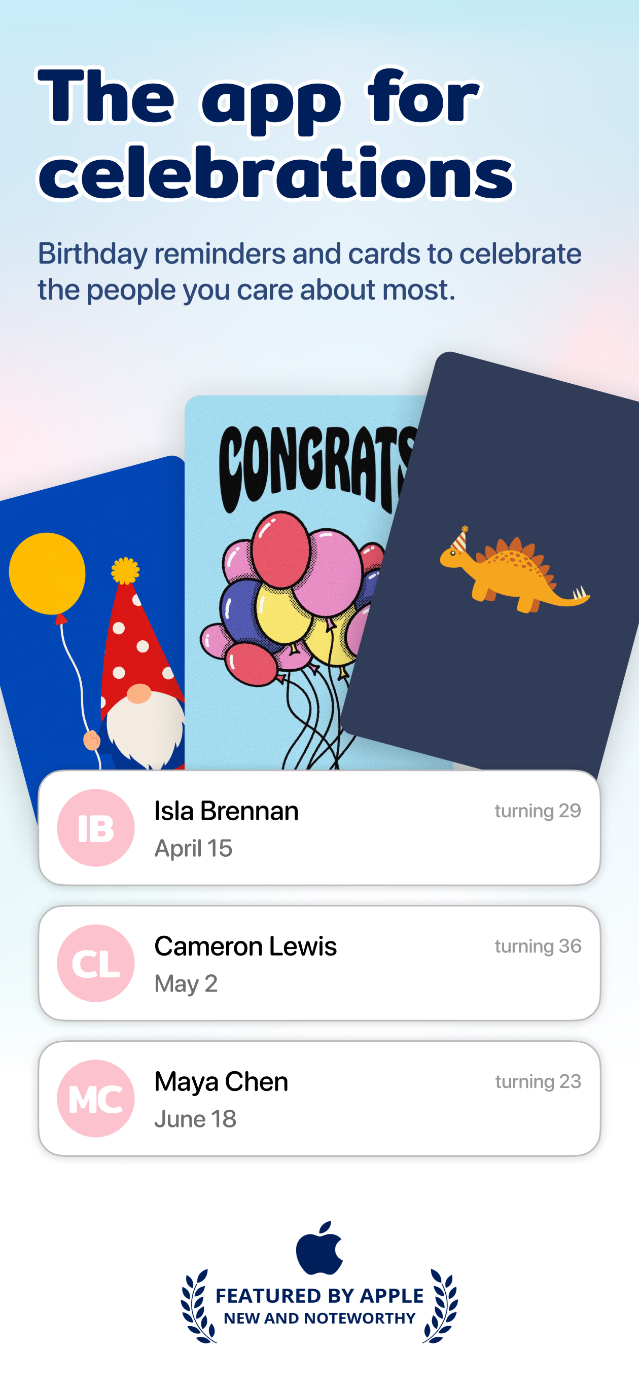 hbd: Birthday Reminder & Cards