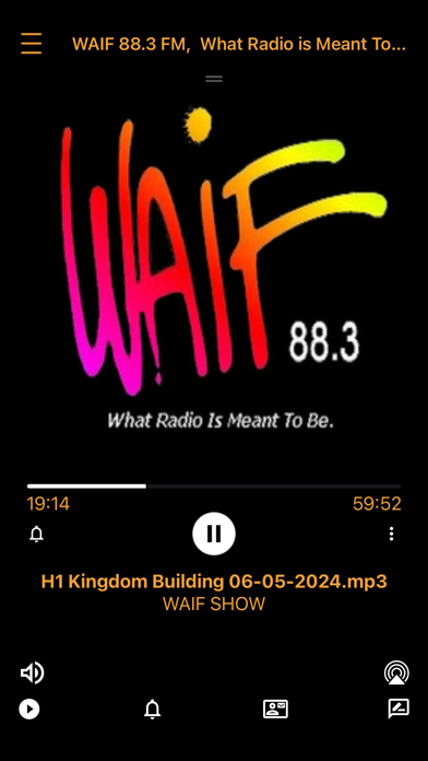 Waif Radio iPhone screenshot 1 - Entertainment app