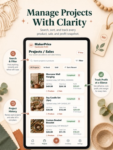 Craft Pricing Calculator Pro iPad screenshot