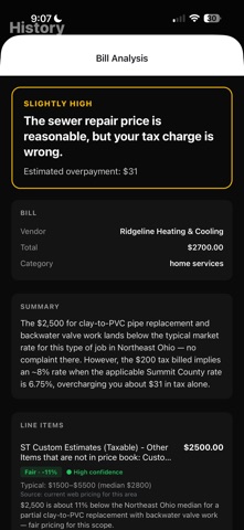 BillChecker3000 Screenshot 1 of 6