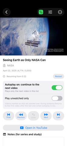 Channel Timeline Viewer iPhone screenshot