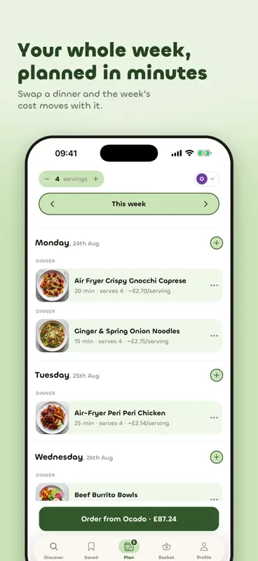 Quickle: Meal Plan & Shop screenshot 3 of 5