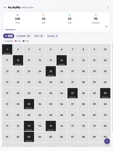My Raffle: Tickets & Prizes iPad screenshot