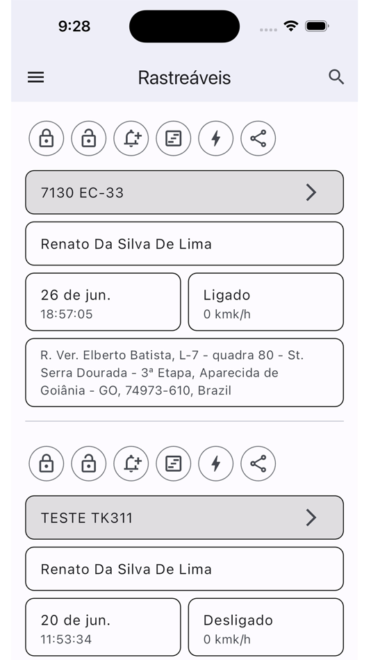 #2. Automob rastreamento (iOS) بواسطة: RENATO DA SILVA DE LIMA