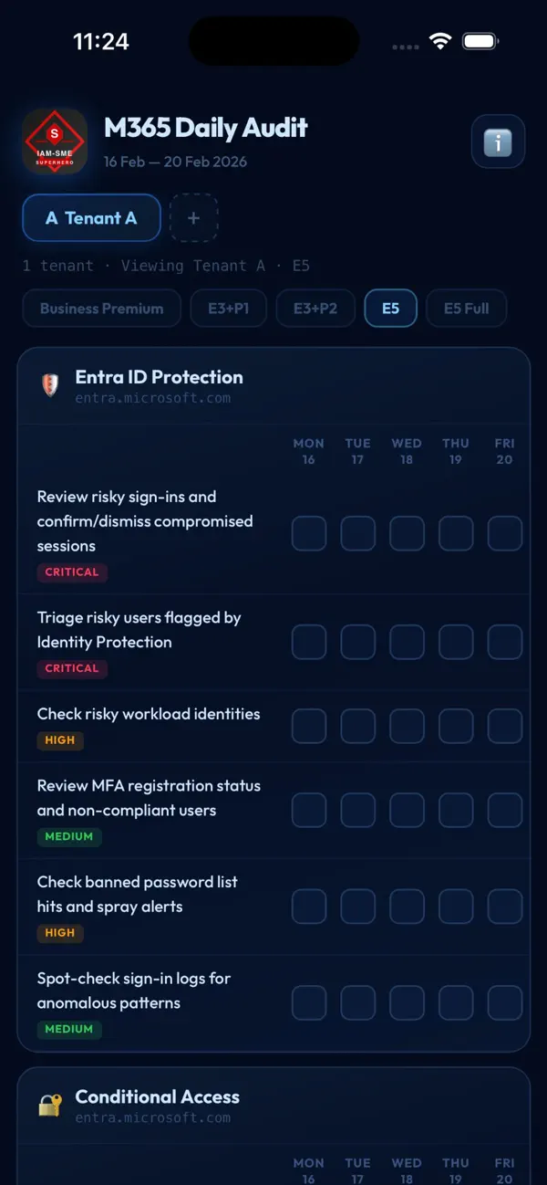 Screenshot #1 pour 365 Security Audit Tool