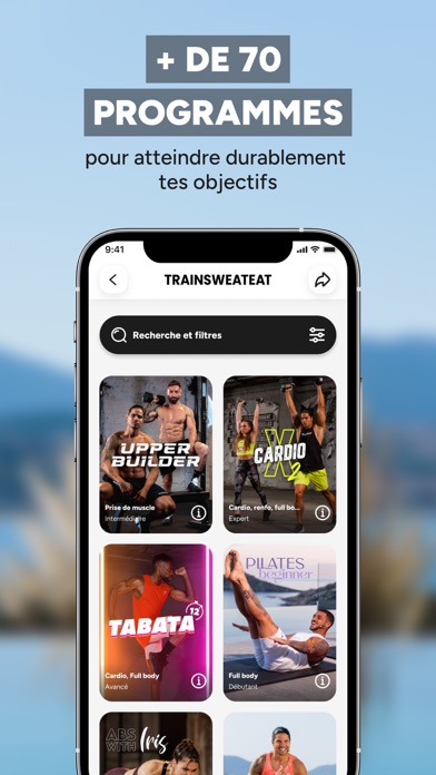 Trainsweateat - Coach Fitness Screenshot