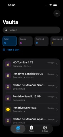 Vaulta Organizer screenshot