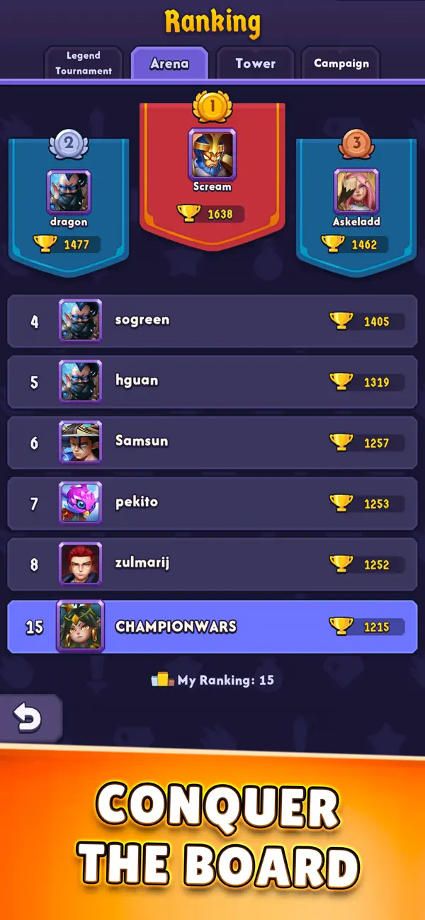 Champion Wars iOS Mod IPA screenshot 4 - iOS game interface