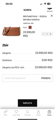 XYZ Fashion Store iPhone screenshot