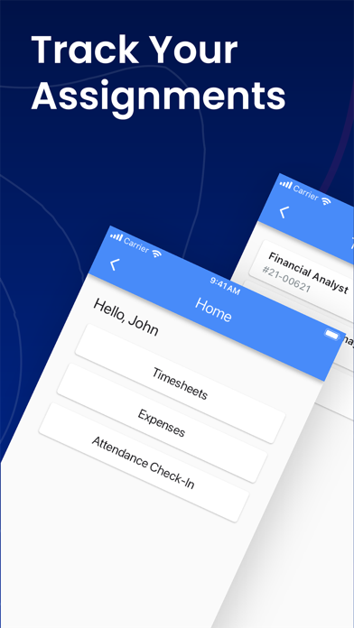 JobDiva MyTime Screenshot