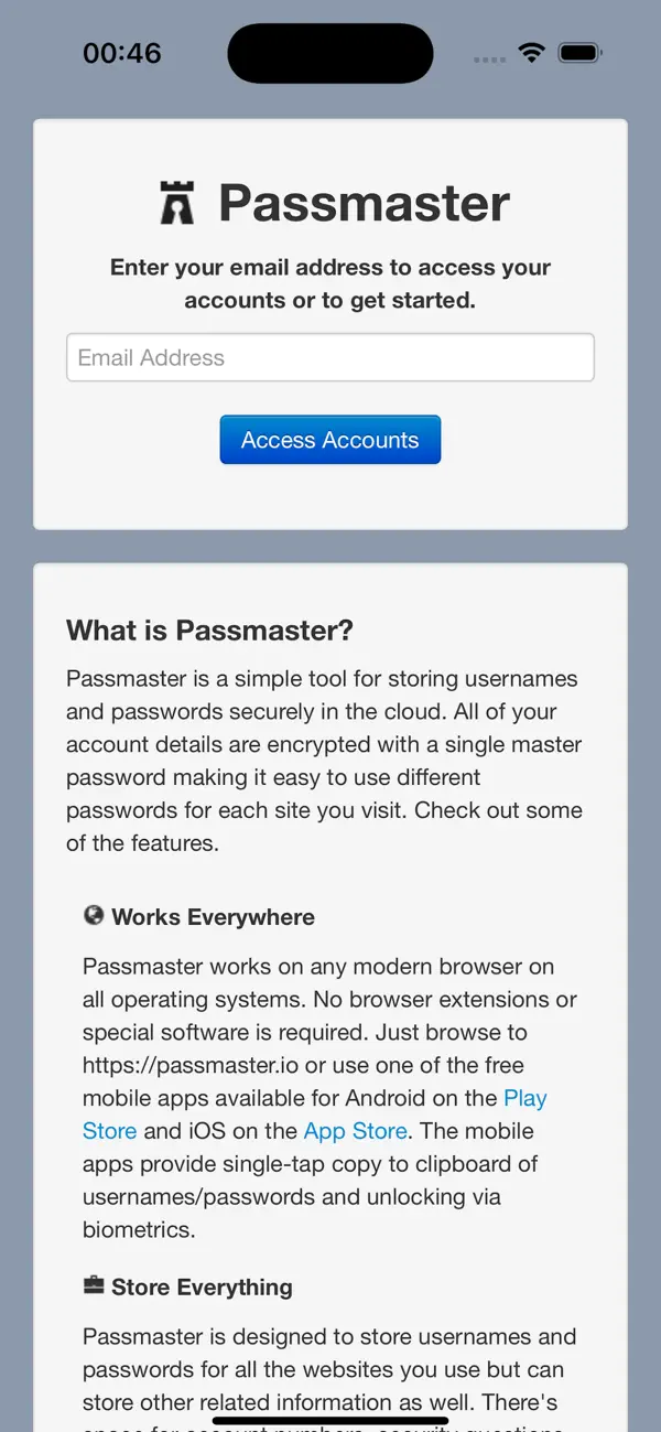 Screenshot #1 pour Passmaster