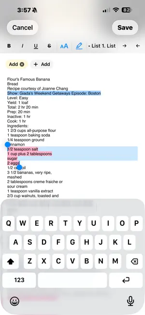 AlysOfRecipes screenshot 2