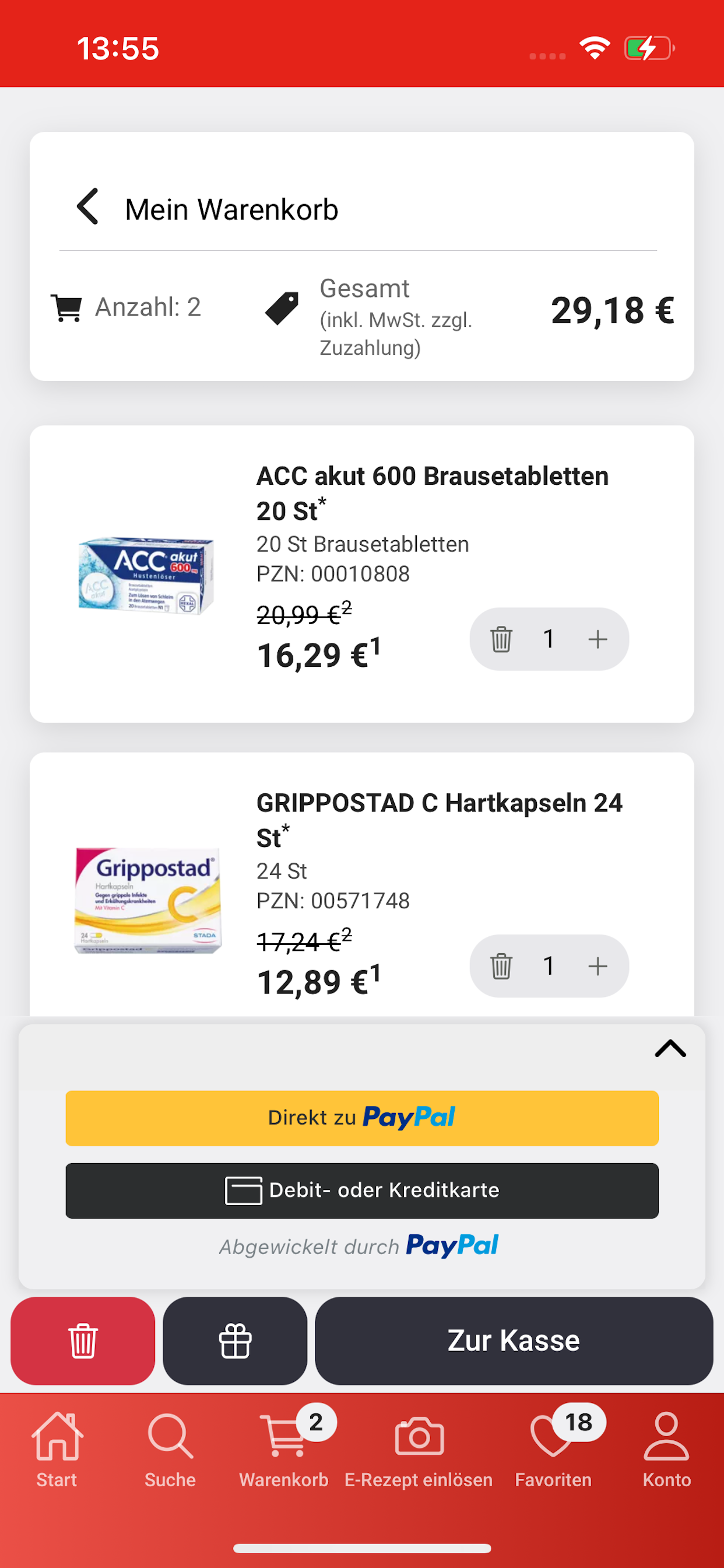 Apotheke B29 Shop & E-Rezept screenshot 5