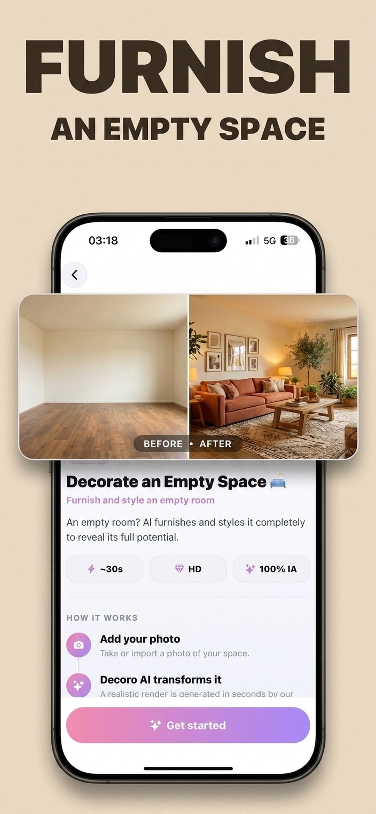 Decoro: AI Interior Design screenshot 3